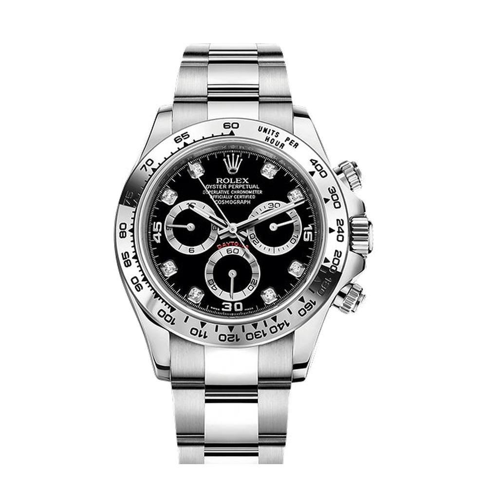Rolex Cosmograph Daytona White Gold / Black - Diamond