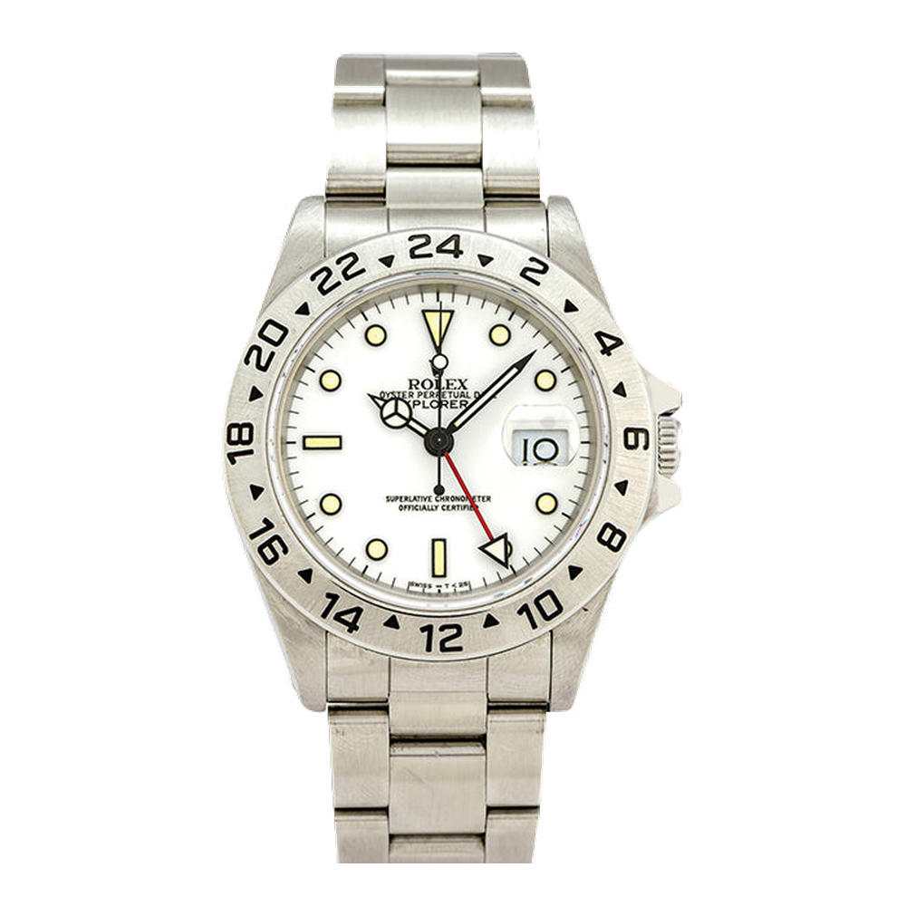 Rolex Explorer II Superluminova White Dial Straps