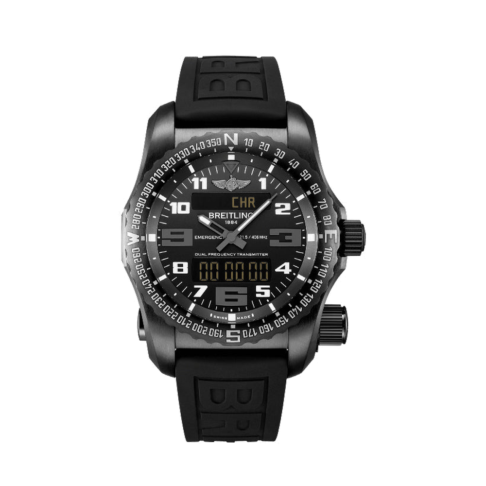Breitling Emergency Black Dial Straps