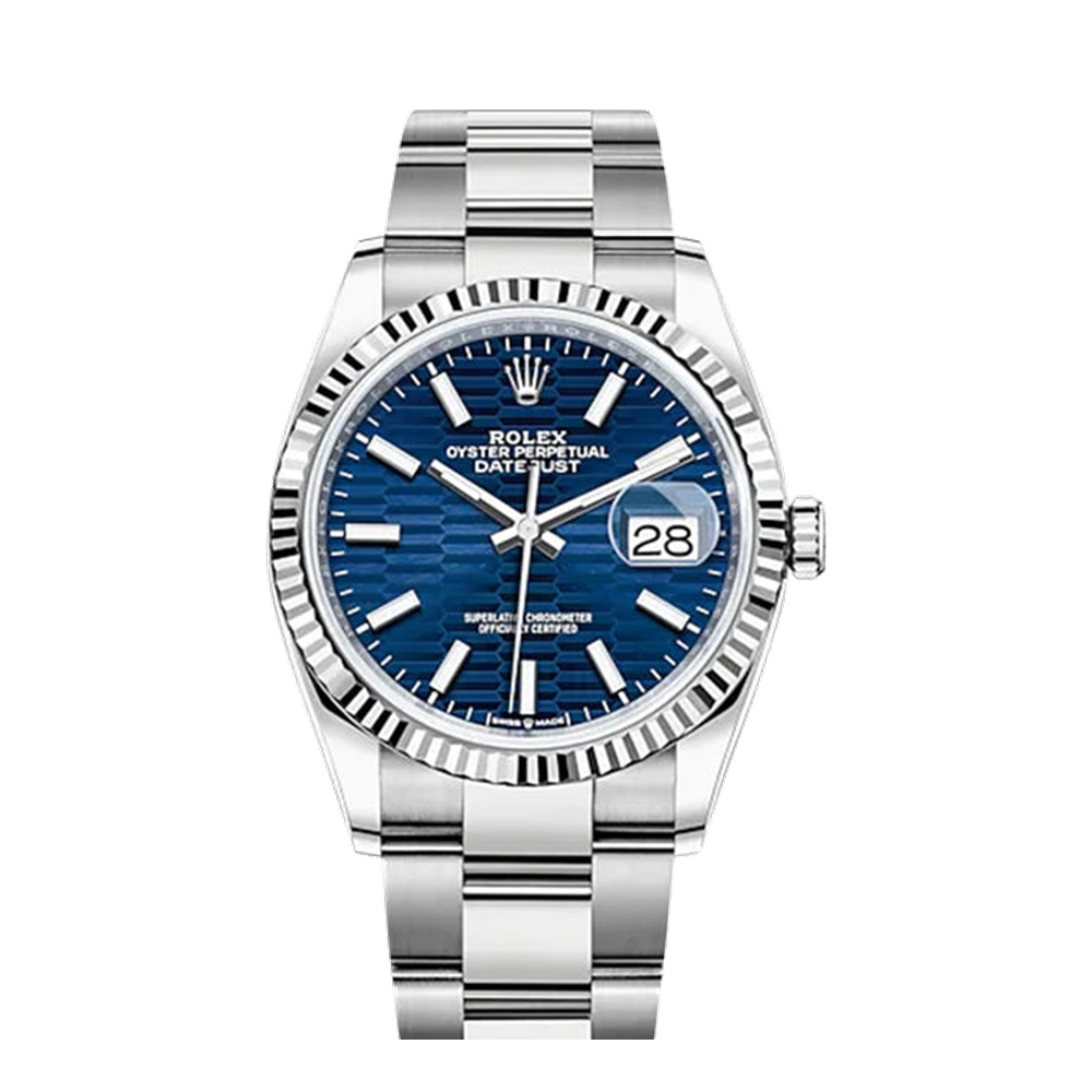 Rolex Datejust 36 Stainless Steel / Fluted / Blue - Fluted / Oyster