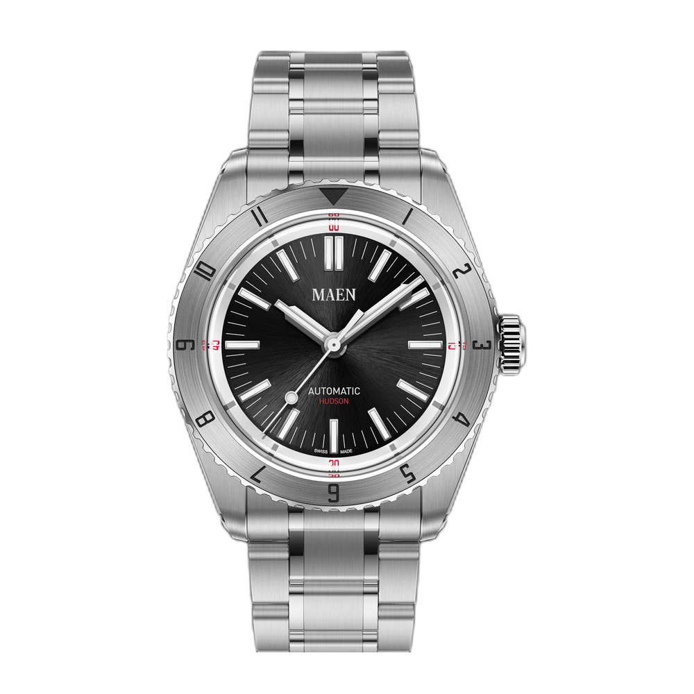 Maen Hudson 38 MK4 - SHW.02 Grey Dial Straps