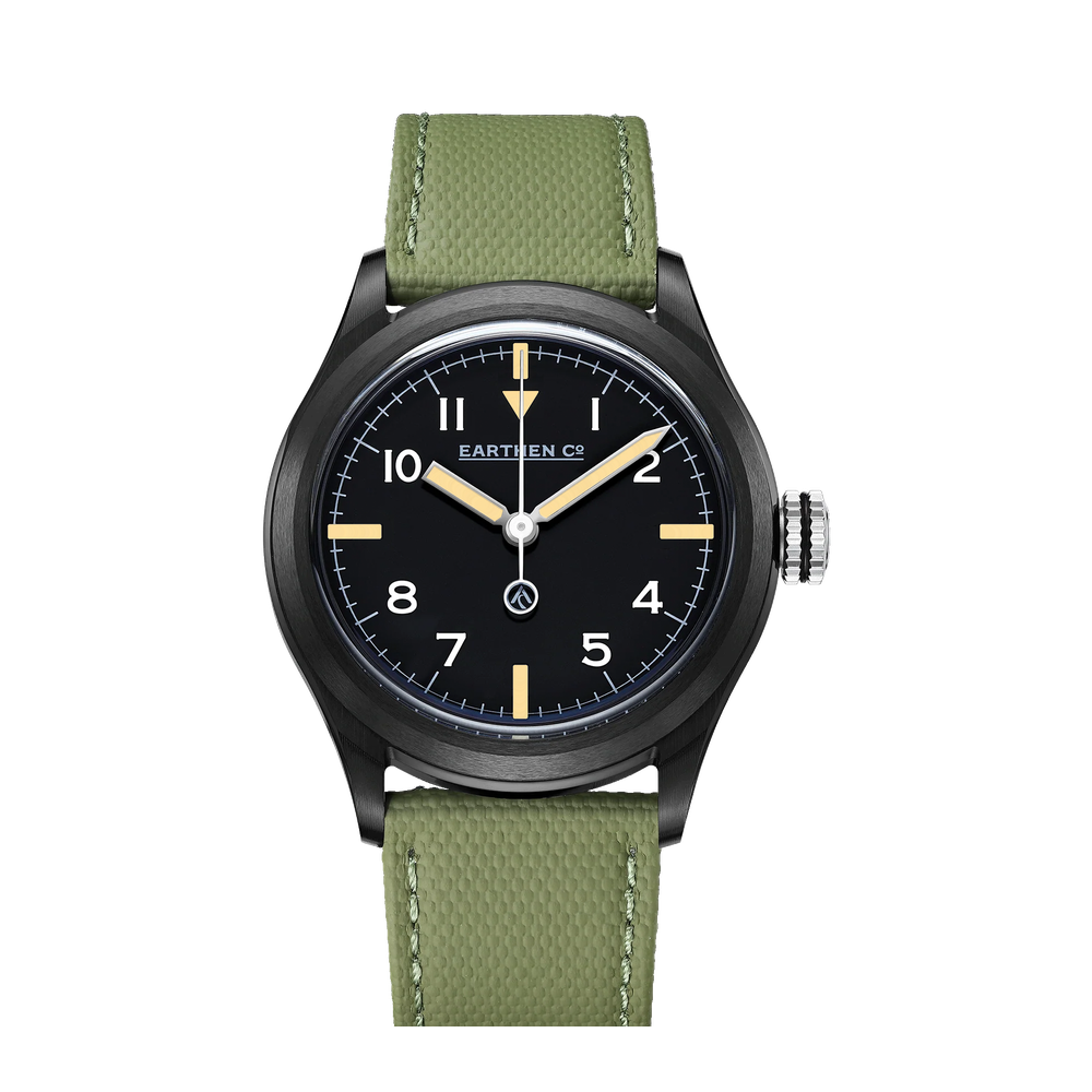 Earthen Overcast Black Dial Straps