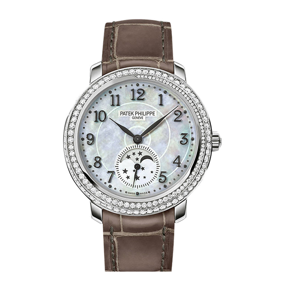 Patek Philippe Moonphase 4968 White Gold / White Mother of Pearl