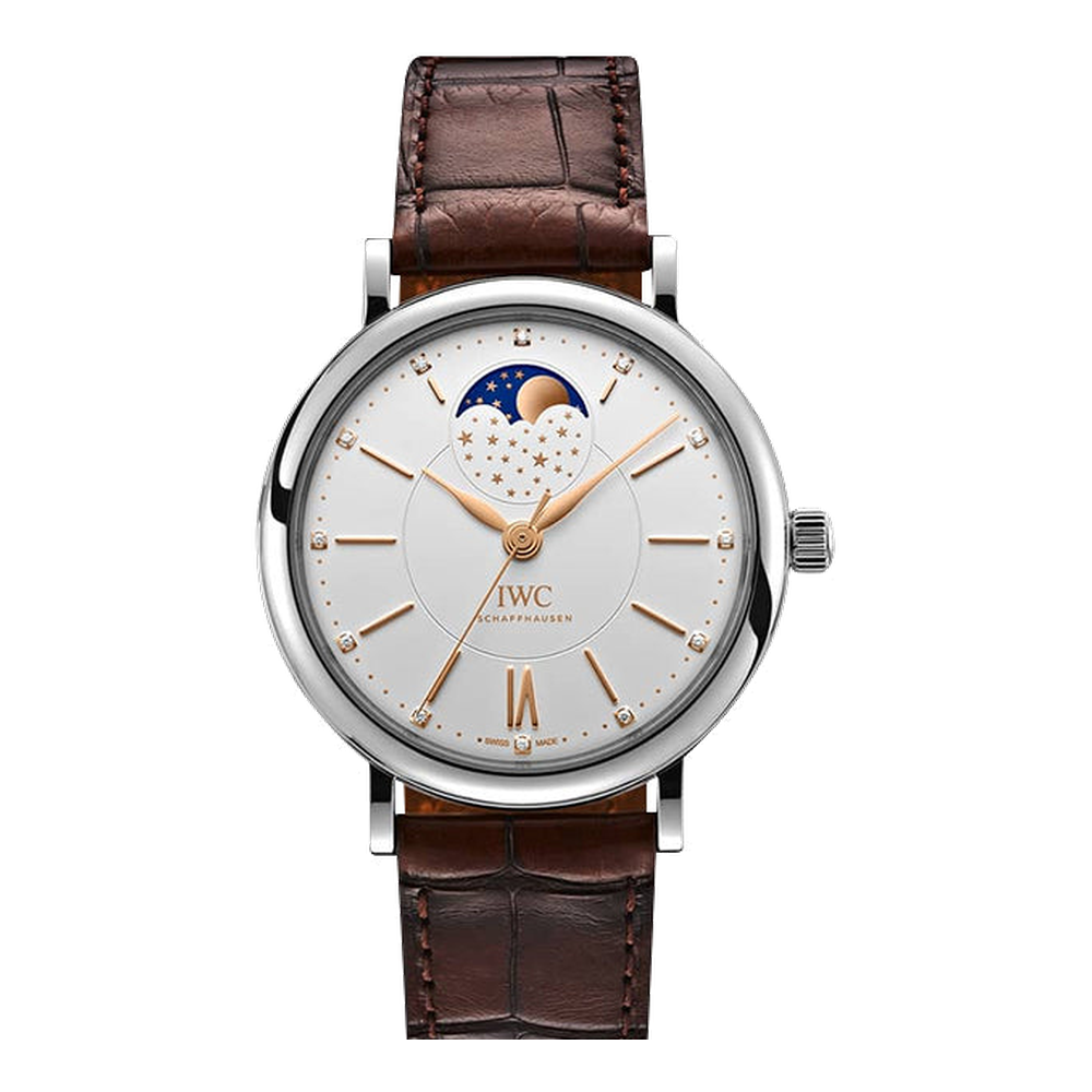 IWC Portofino Automatic Moon Phase 37 Stainless Steel / Silver