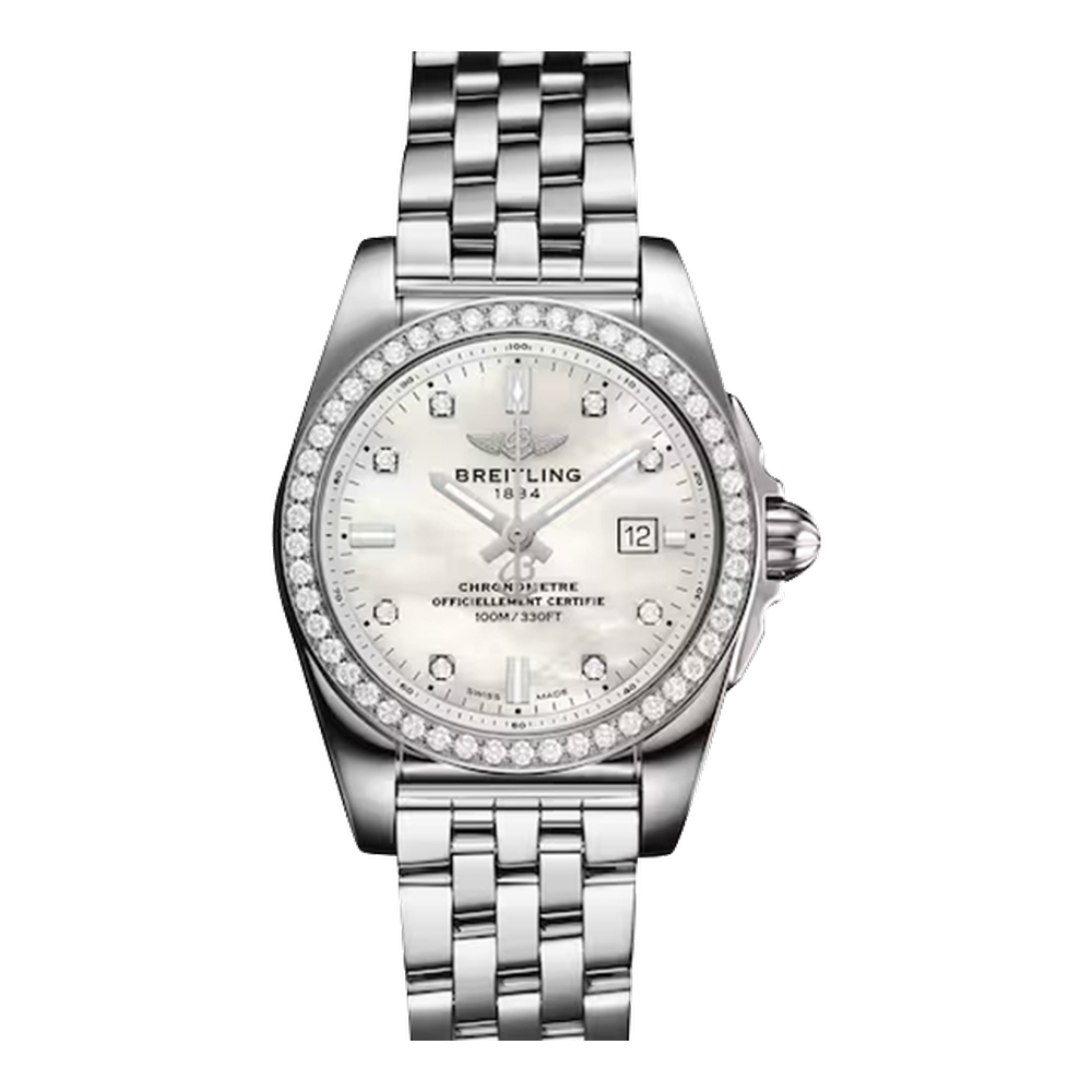 Breitling Stainless Steel / Diamond / Pearl Diamond