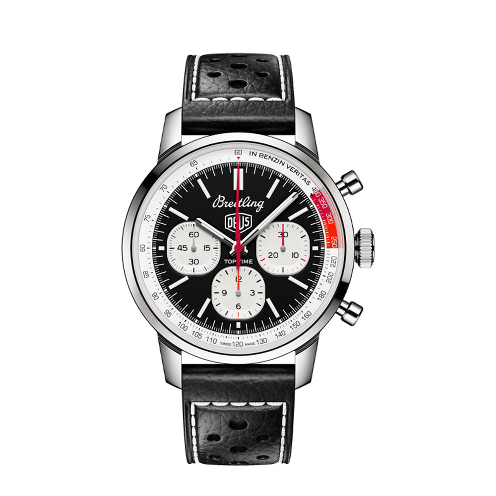 Breitling Top Time B01 Deus Black Dial Straps