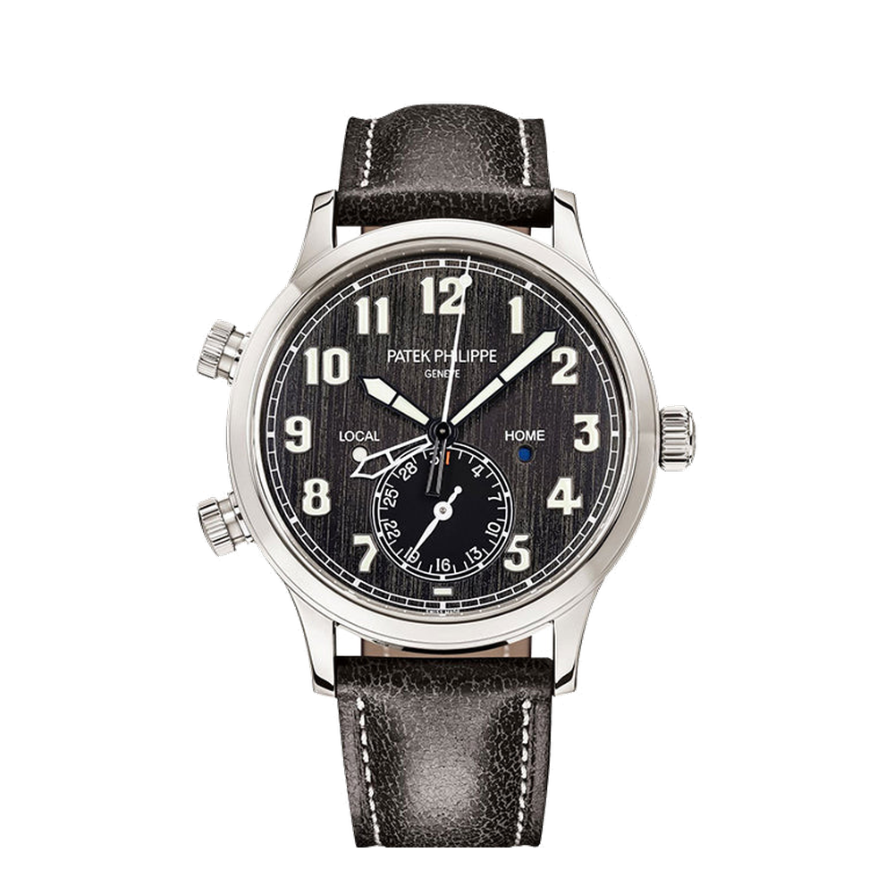Patek Philippe Calatrava Pilot Travel Time 5524 Titanium / Black