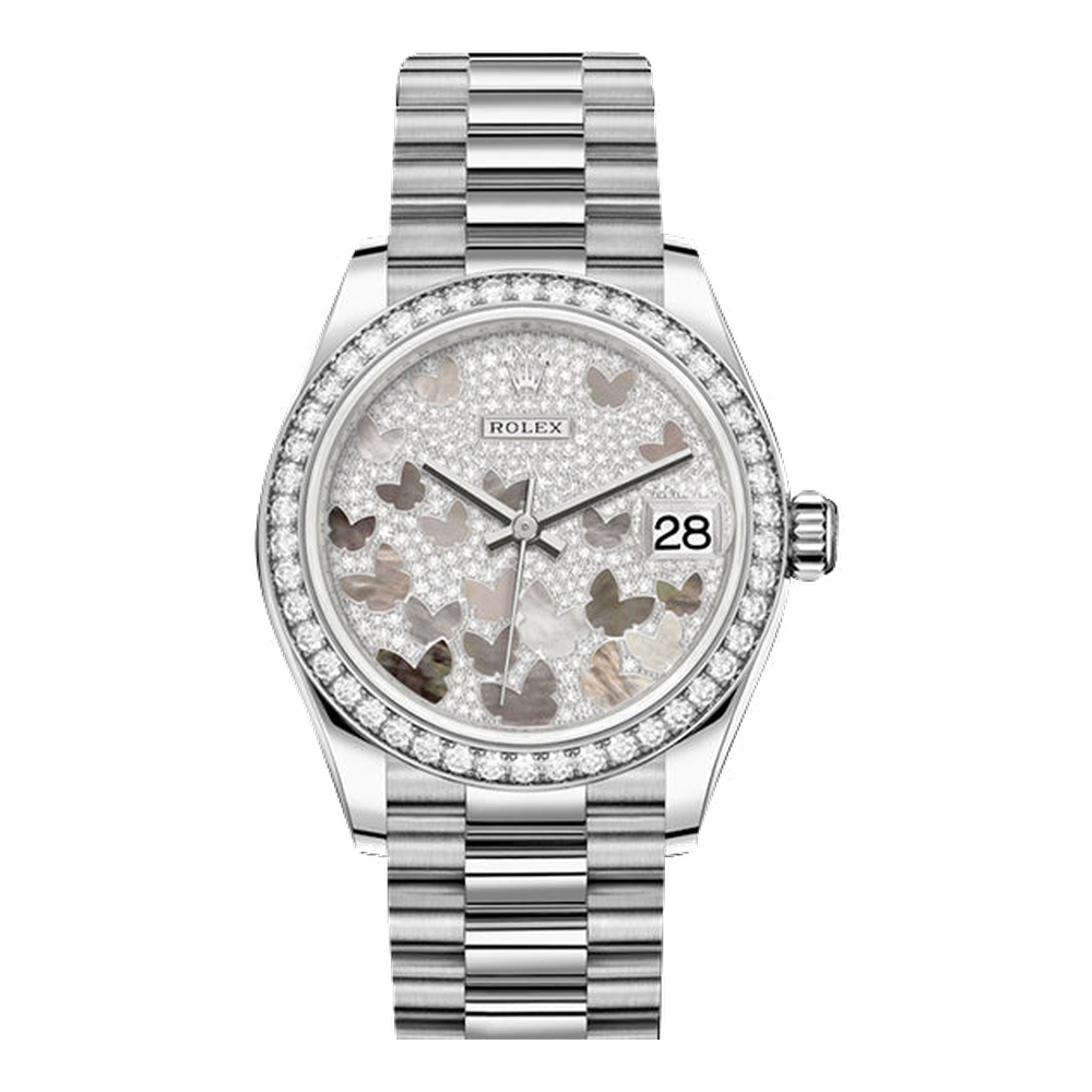Rolex Datejust 31 White Gold / Diamond / Butterfly / President