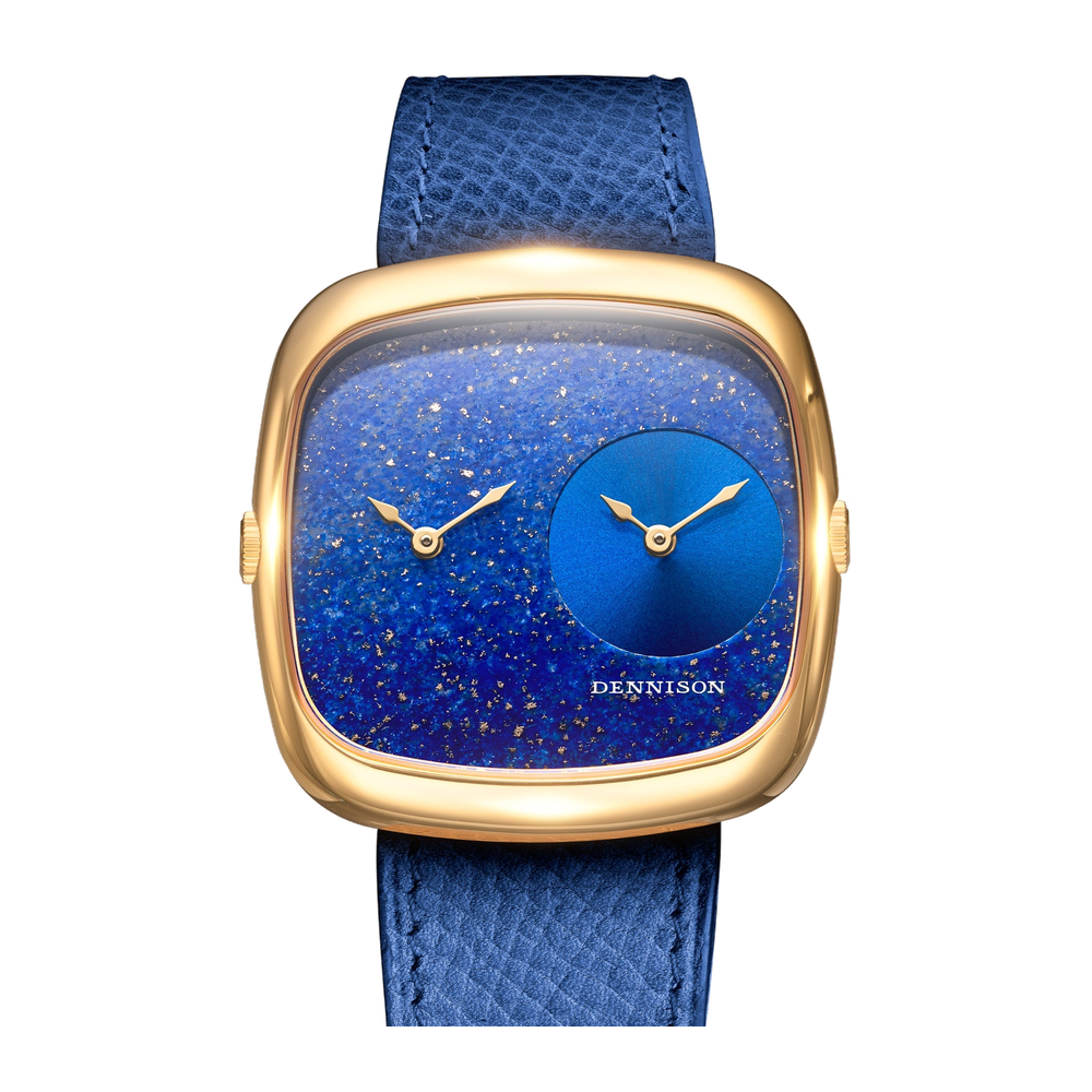 Dennison Lapis & Blue Sunray In Gold Blue/Navy Dial Straps
