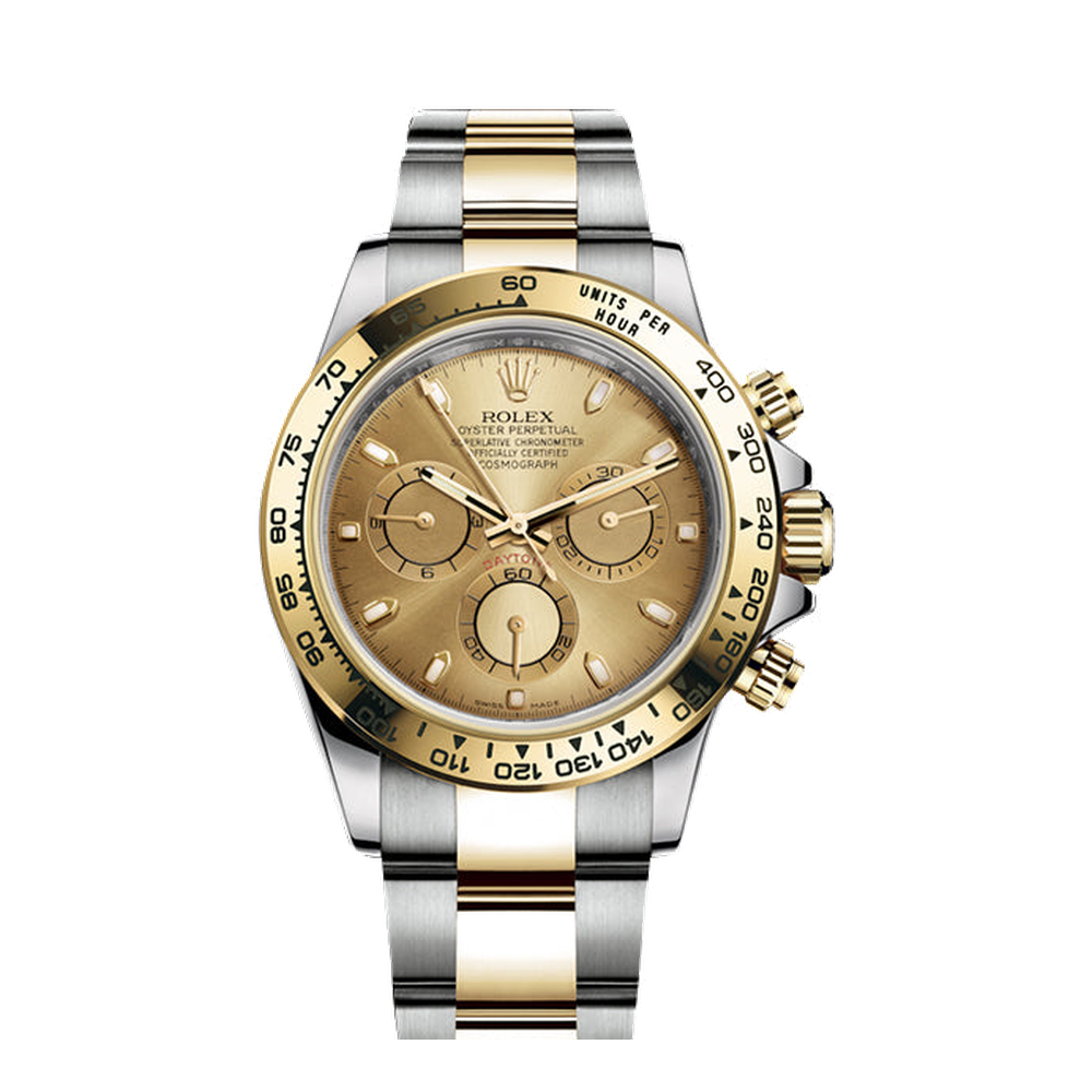 Rolex Cosmograph Daytona Stainless Steel / Yellow Gold / Champagne