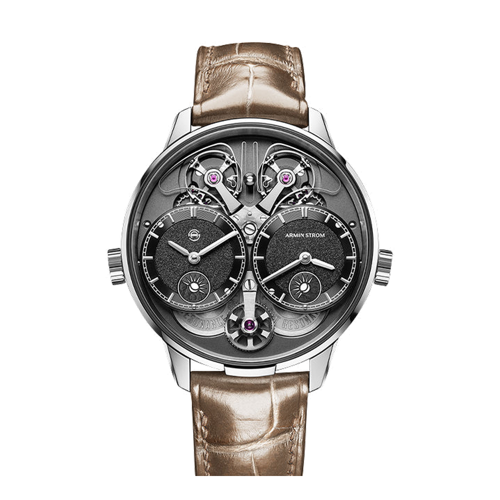 Armin Strom Dual Time GMT Resonance Manufacture Edition Skeletonised / Openwork Dial Straps