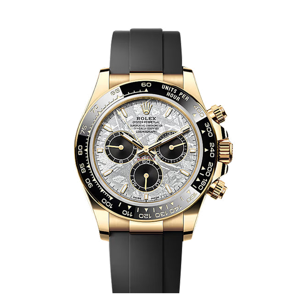 Rolex Cosmograph Daytona Yellow Gold - Cerachrom / Meteorite / Oysterflex White Dial Straps