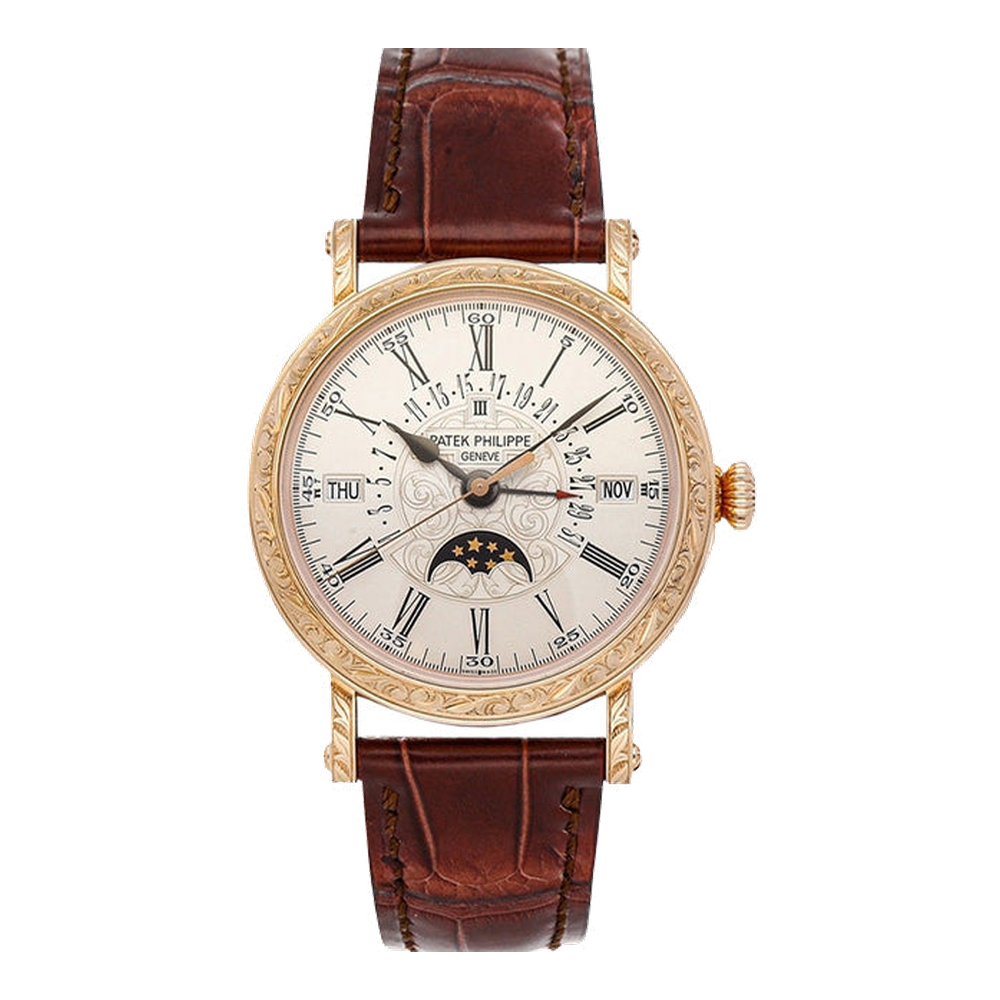Patek Philippe Perpetual Calendar 5160 Natural / Cream Dial Straps