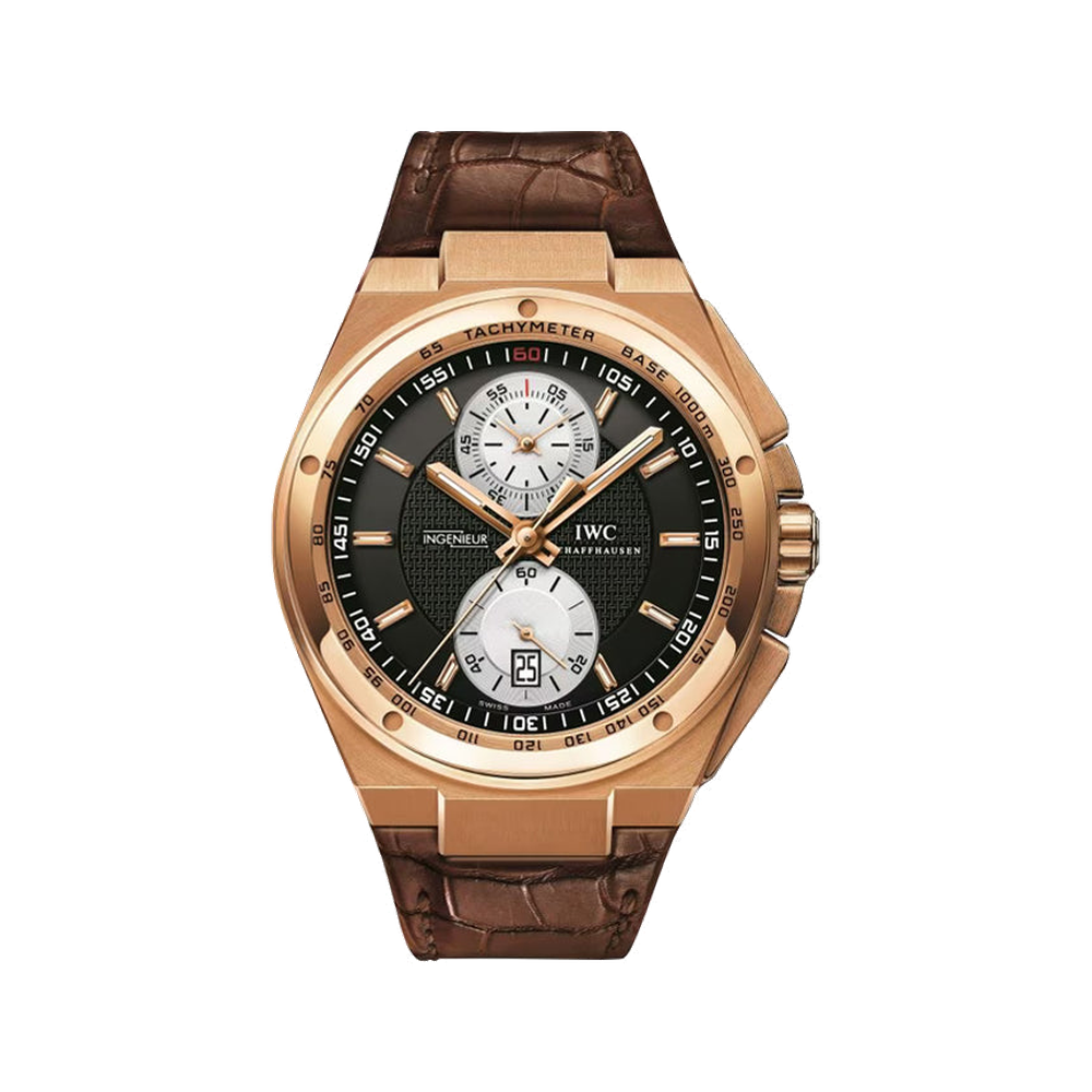 IWC Big Ingenieur Chronograph Black Dial Straps