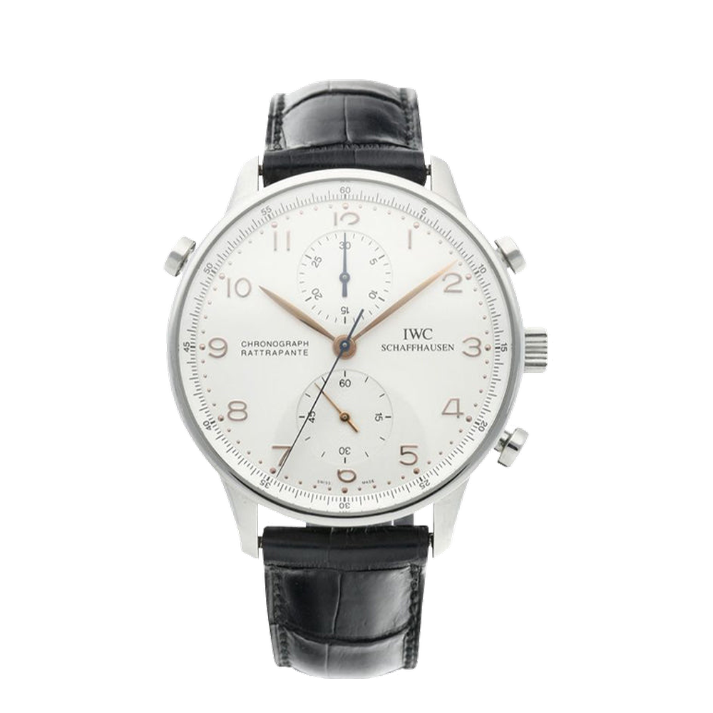IWC Portuguese Chrono-Rattrapante White Gold / Silver