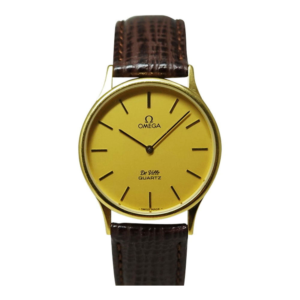 Omega De Ville 1365 Yellow Dial Straps