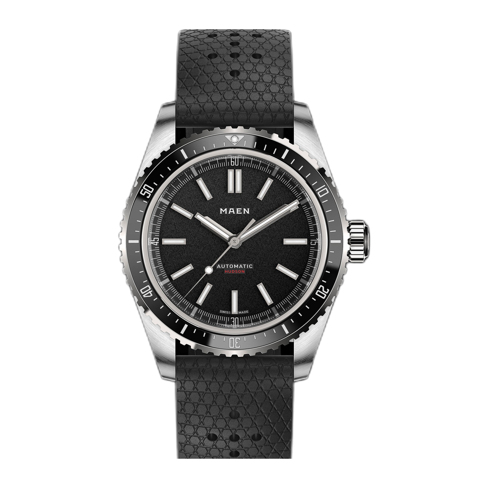 Maen Hudson 38 MK5 - M1.1.7 Black Dial Straps