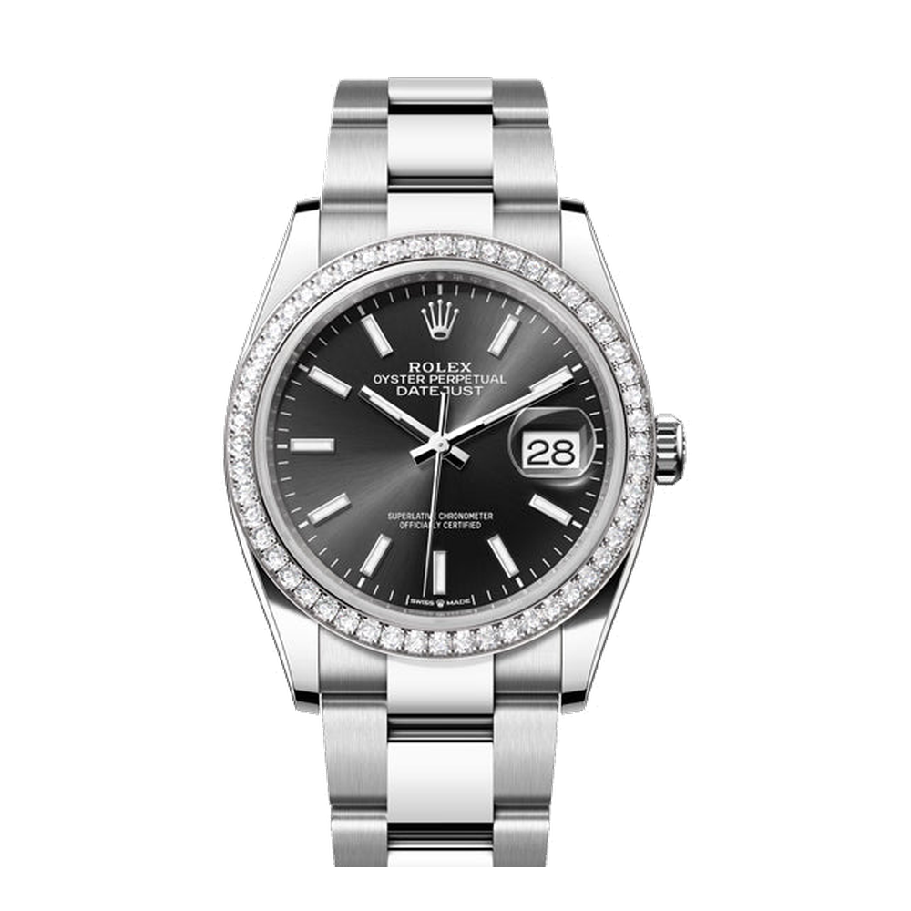 Rolex Datejust 36 Black Dial Straps