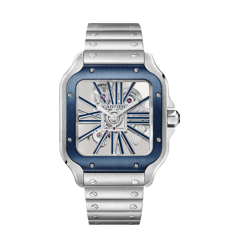 Cartier Santos de Cartier Large Skeletonised/Openwork Dial Straps