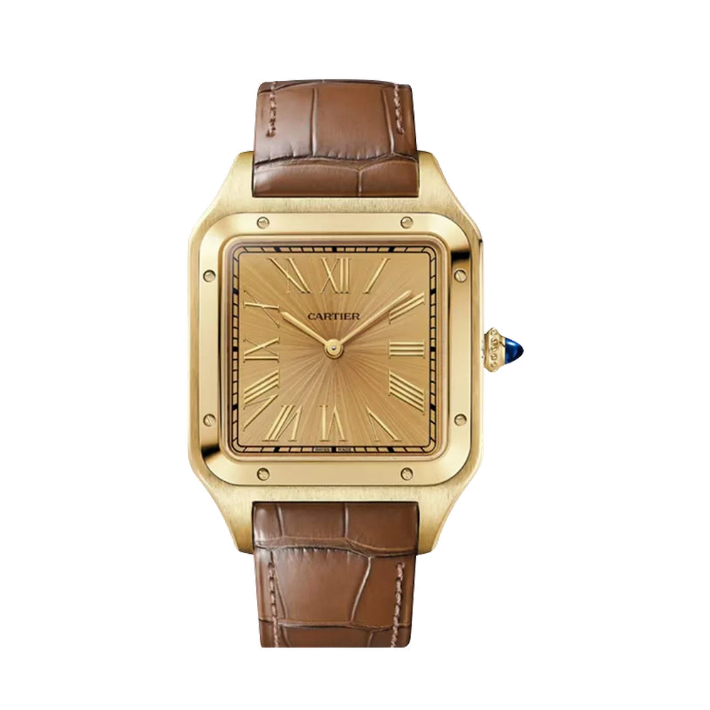 Cartier Dumont Extra Large Yellow Dial Straps