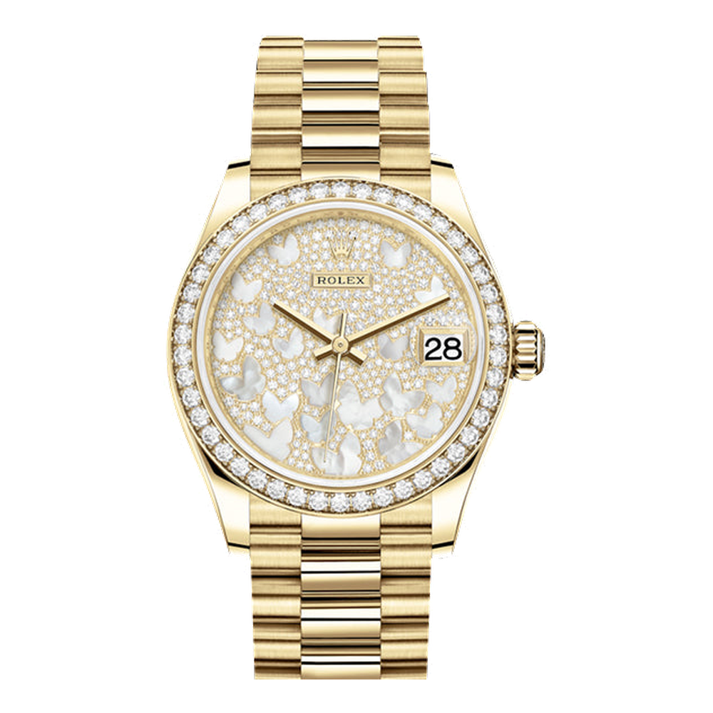 Rolex Datejust 31 Yellow Gold / Diamond / Butterfly / President