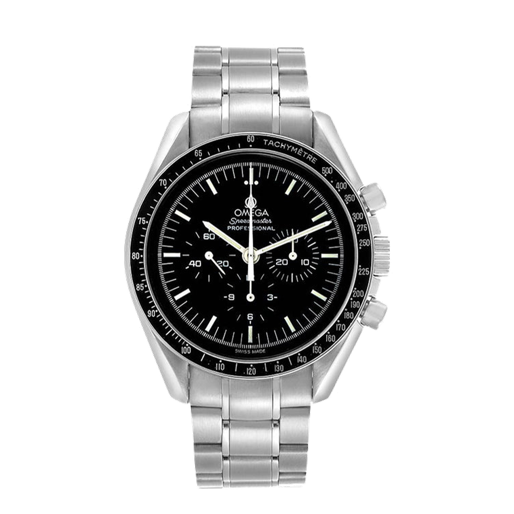 Omega Speedmaster Professional Galaxy Express Black Dial Straps