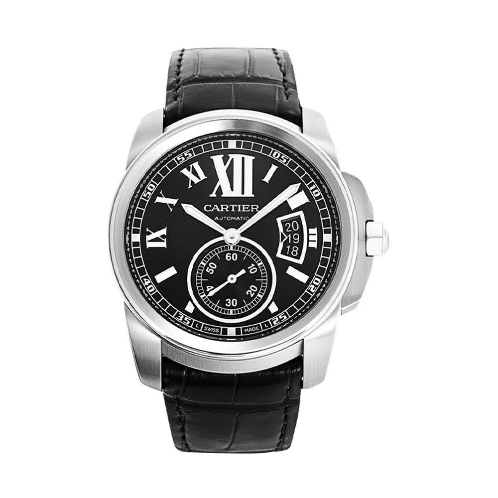 Cartier Stainless Steel Black Dial 42mm Automatic Men’s Watch