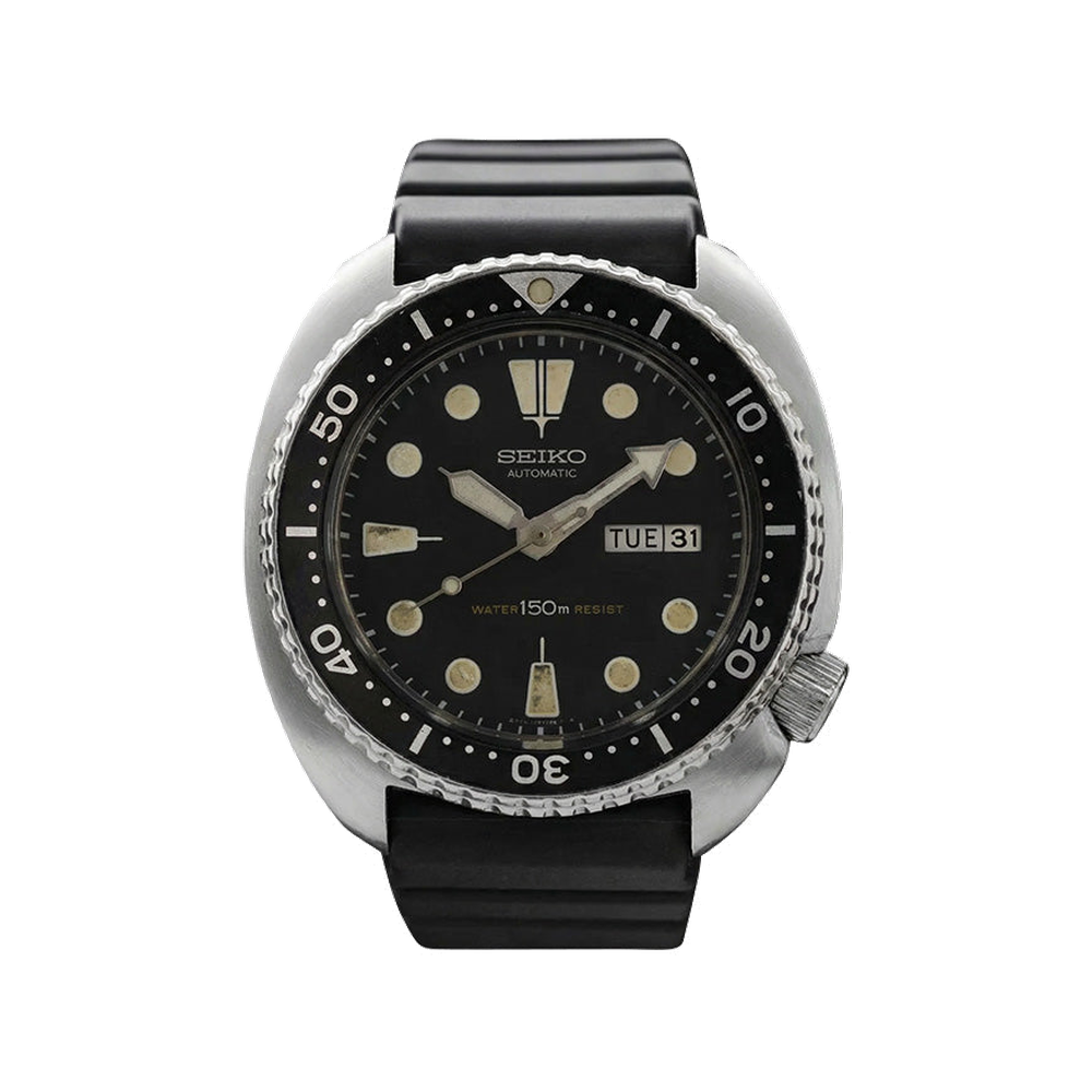 Seiko 1984 Original Turtle Black Dial Straps