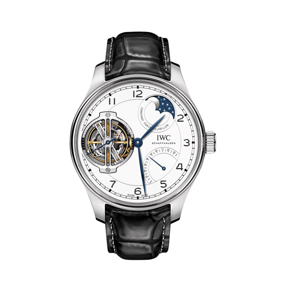 IWC Portugieser Constant-Force Tourbillon Edition “150 Years” Platinum / White