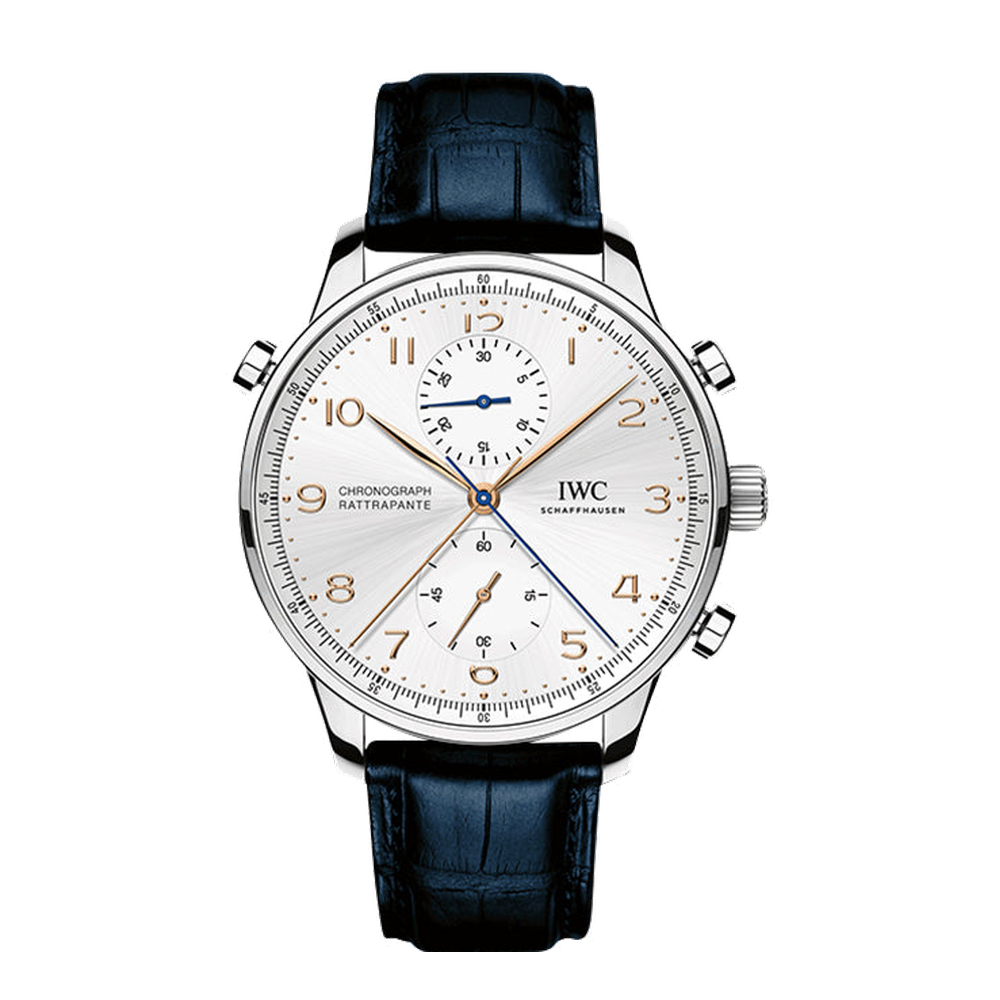 IWC Portuguese Chrono-Rattrapante Stainless Steel / Silver / Lisboa
