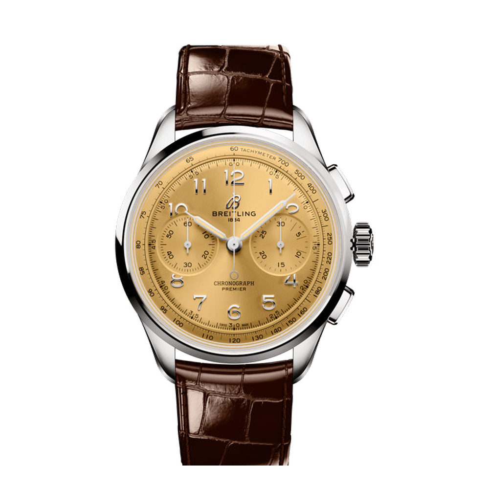 Breitling Premier B09 Chronograph 40 Brown Dial Straps