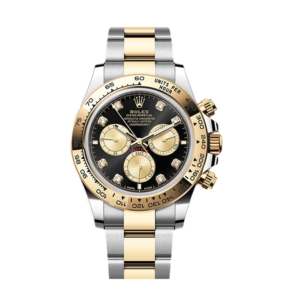 Rolex Cosmograph Daytona Stainless Steel - Yellow Gold / Black - Golden - Diamond / Oyster