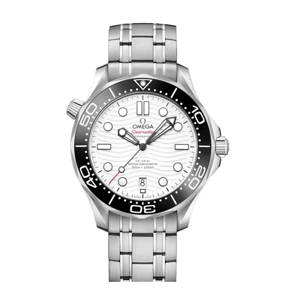 Omega Diver 300M White Dial Straps