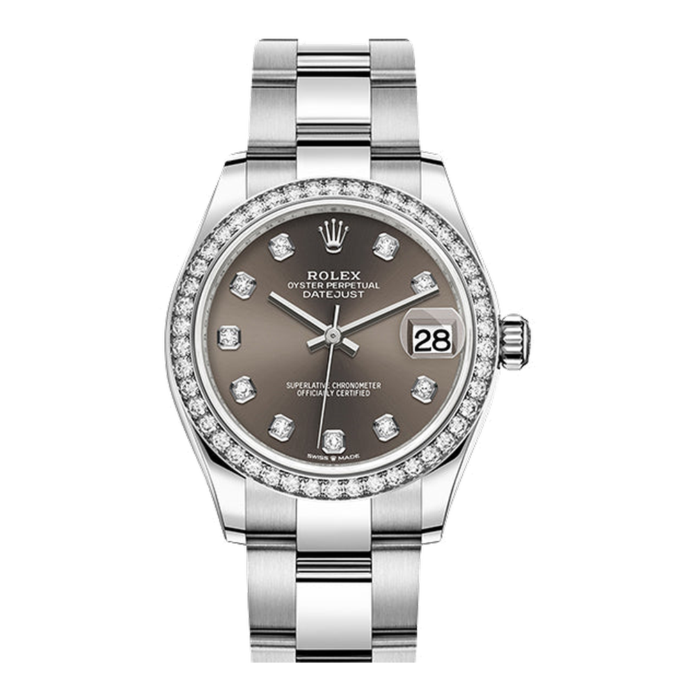 Rolex Datejust 31 Stainless Steel Diamond / Oyster / Grey - Diamond