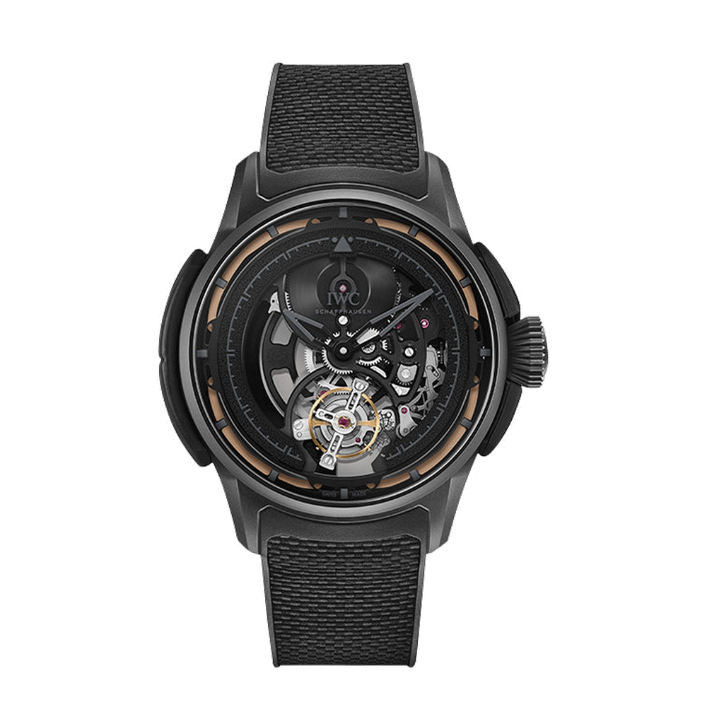IWC Big Pilot’s Watch Shock Absorber Tourbillon Skeleton XPL Skeletonised/Openwork Dial Straps