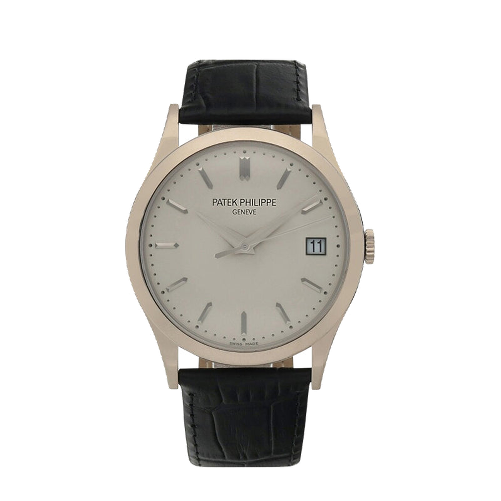 Patek Philippe Calatrava 5296G White Gold/Silver White Dial Straps
