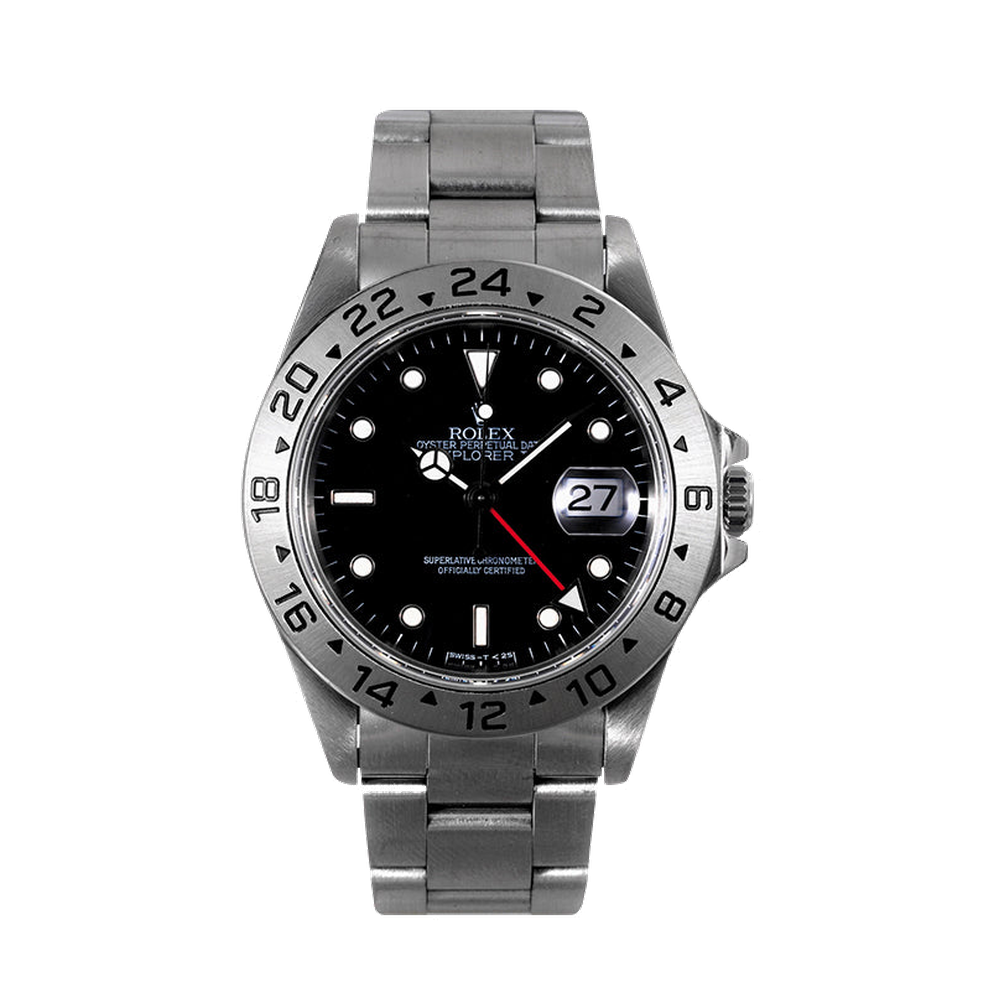 Rolex Explorer II Black Tritium Black Dial Straps