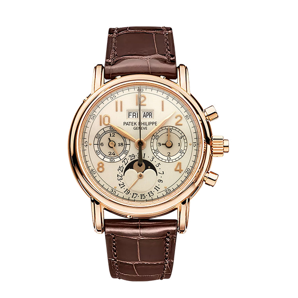 Patek Philippe Perpetual Calendar Split Seconds Chronograph 5004 Rose Gold / Silver Arabic