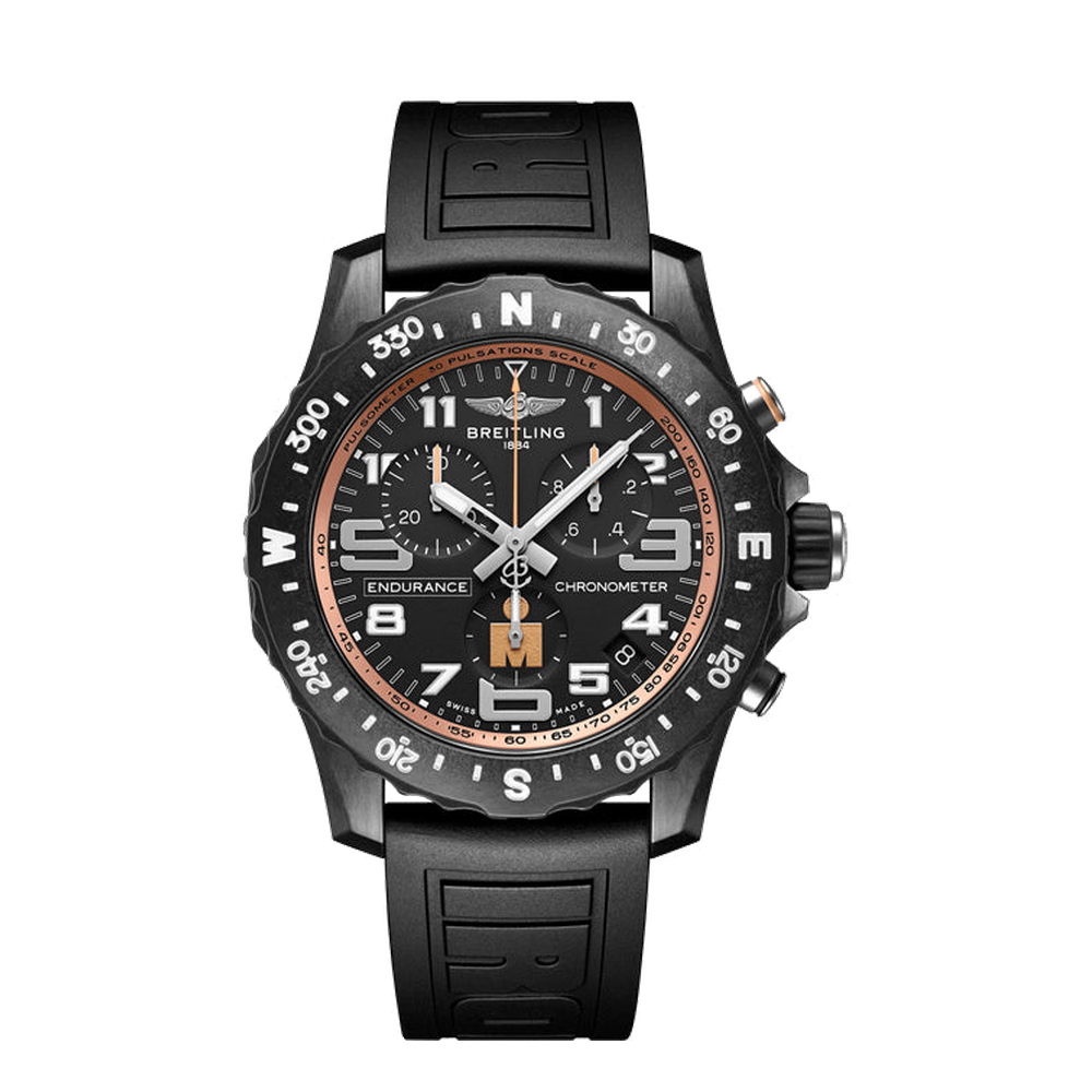 Breitling Endurance Pro Ironman Finisher Black Dial Straps