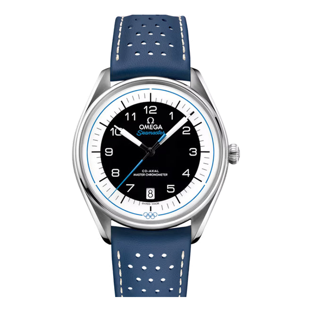 Omega Seamaster Olympic Official Timekeeper Black Dial Straps