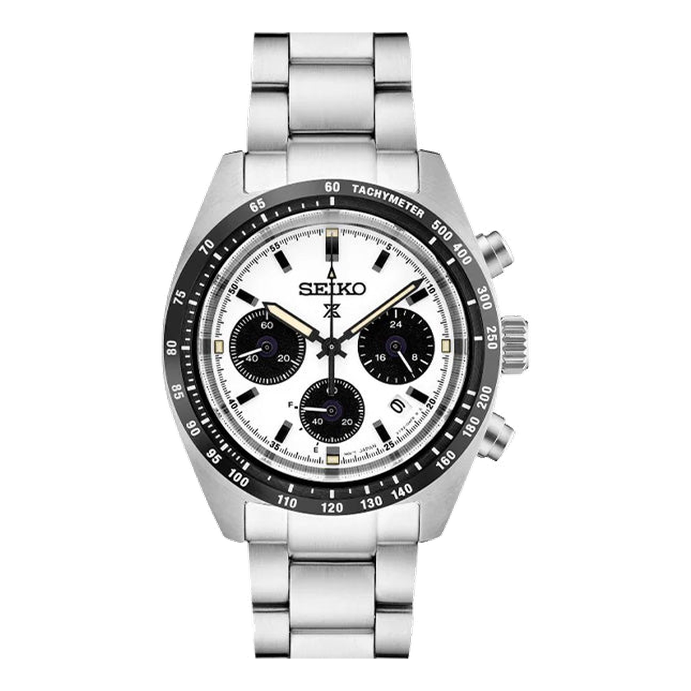 Seiko Speedtimer White Dial Straps
