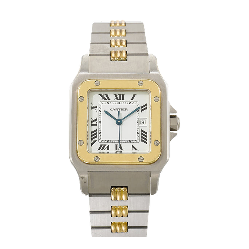 Cartier Yellow Gold Stainless Steel White Dial
