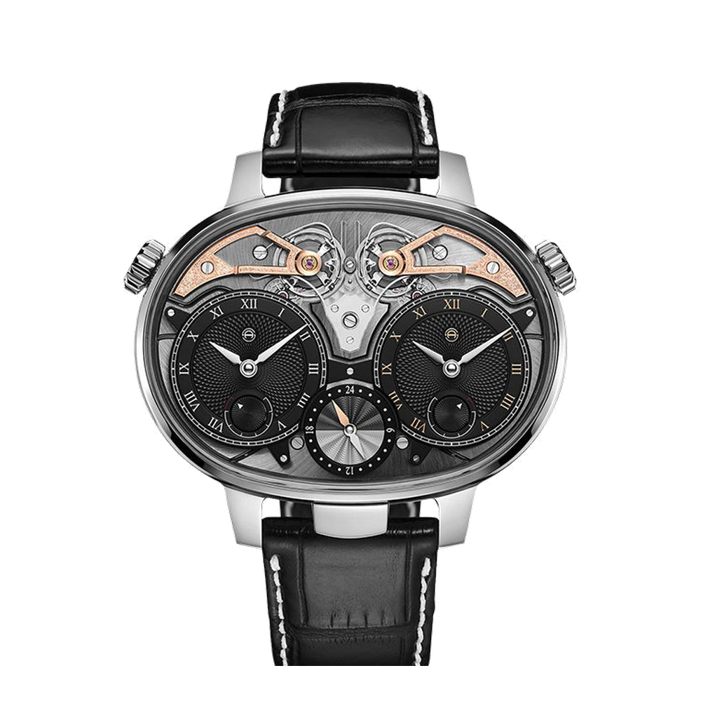 Armin Strom Dual Time Resonance Manufacture Edition Titanium Skeletonised / Openwork Dial Straps