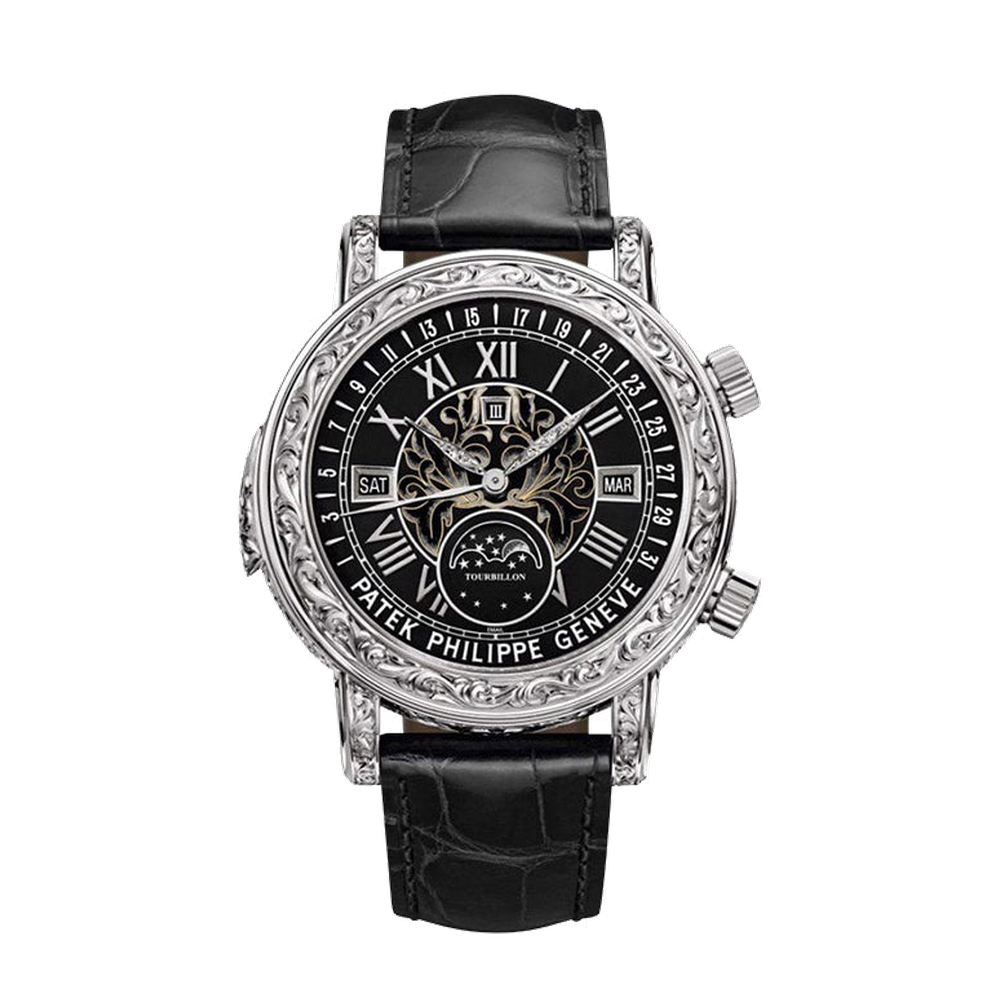Patek Philippe Sky Moon Tourbillon 6002 White Gold / Black