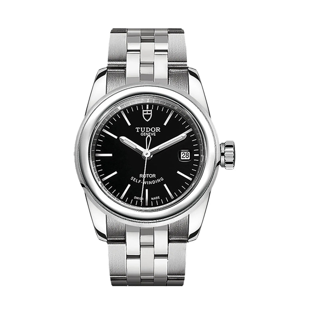 Tudor Glamour Date Black Dial Straps