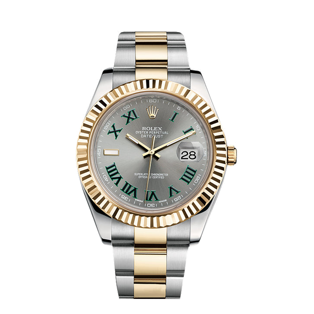 Rolex Datejust II Rolesor Slate Roman