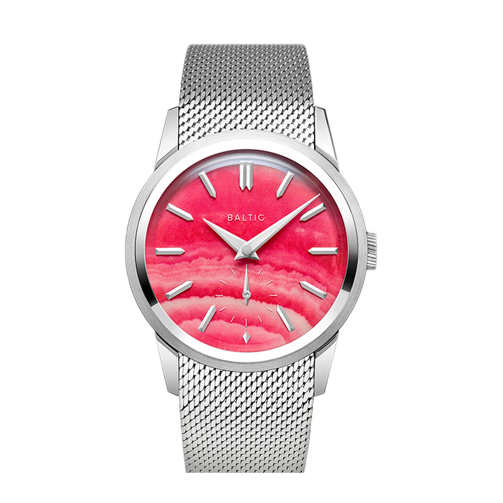 Baltic Prismic Stone Pink Albite Pink/Salmon Dial Straps