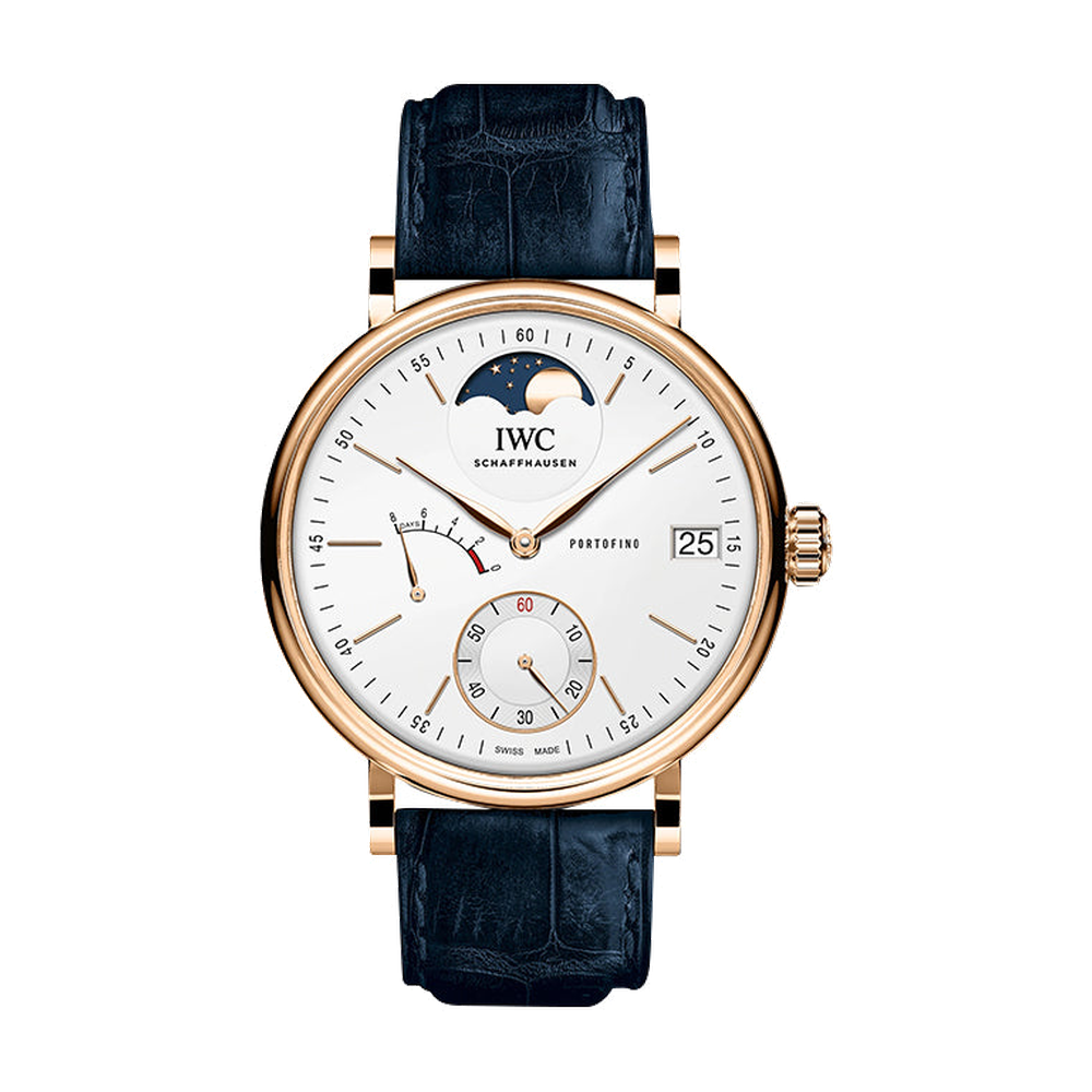 IWC Portofino Hand-Wound Eight Days Moonphase Red Gold / Silver