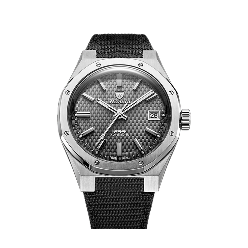 Nivada Grenchen F77 Sst Black White Lume Mk2 - 38Mm