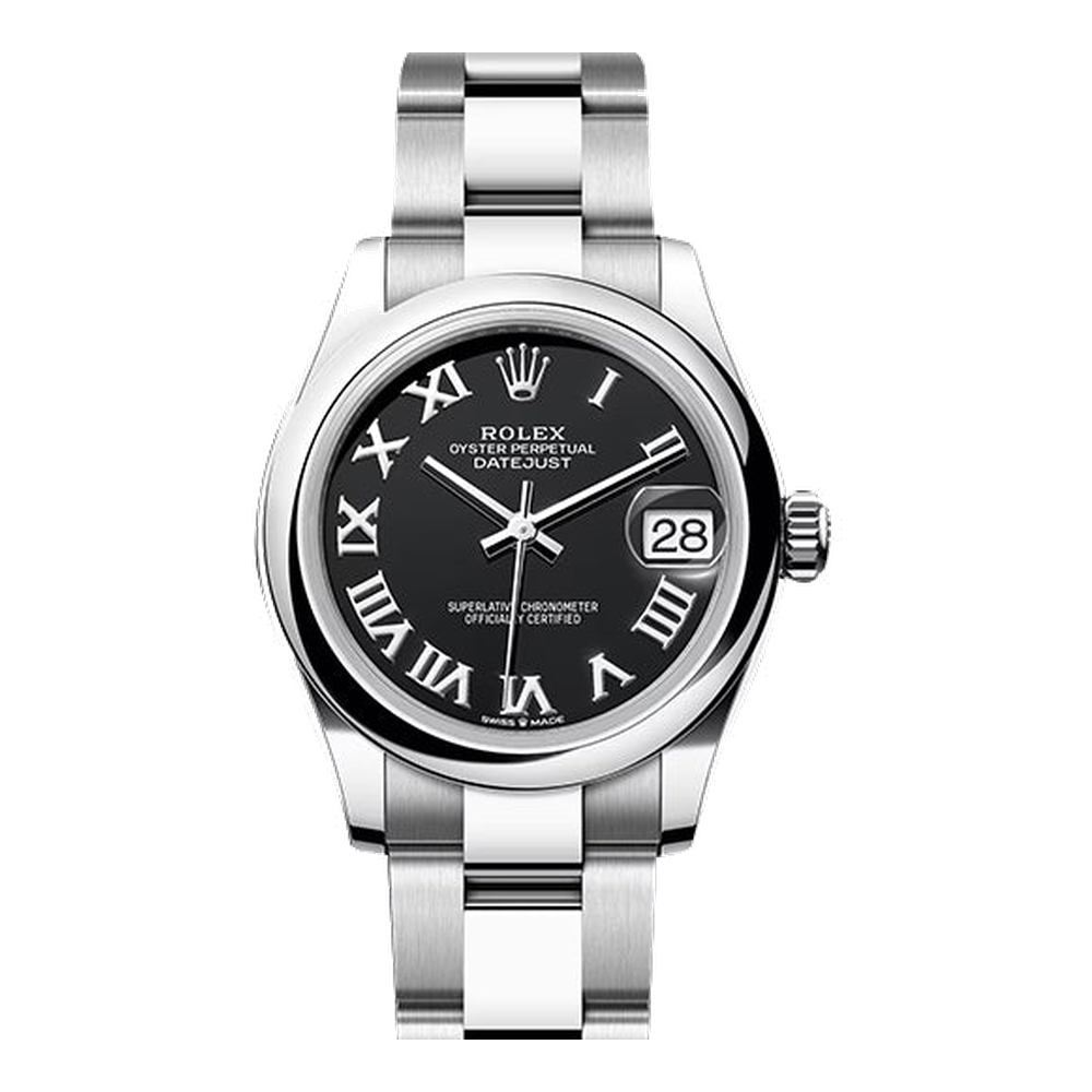 Rolex Datejust 31 Stainless Steel / Oyster / Black - Roman